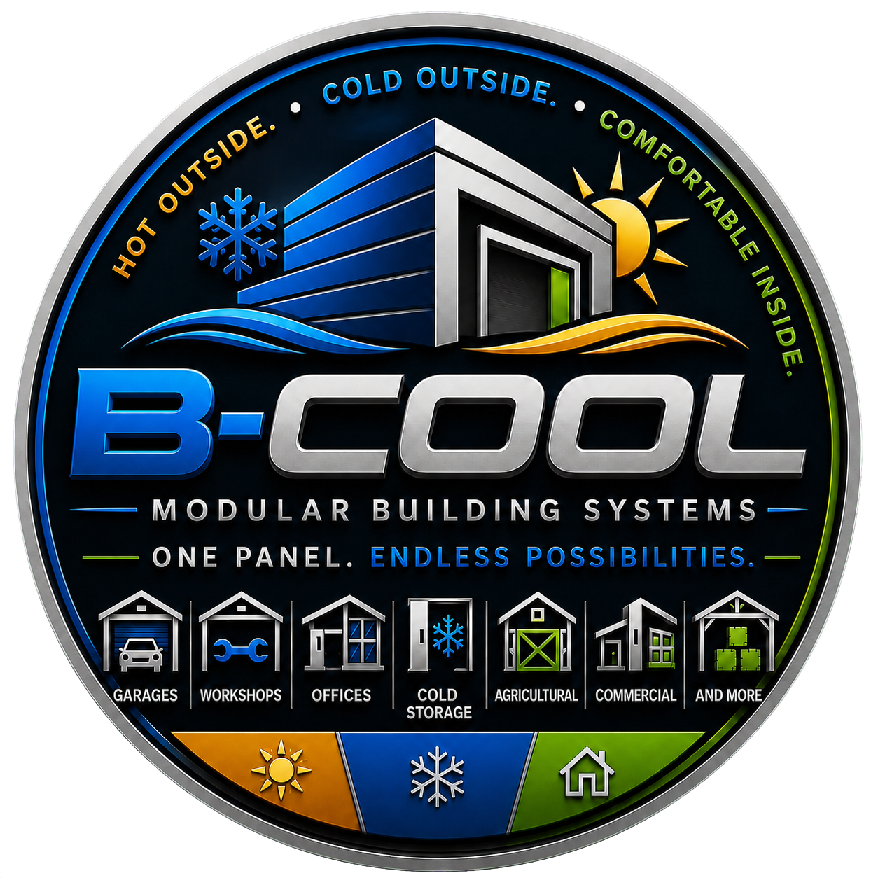 B Cool Panels logo